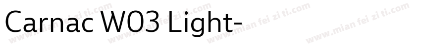 Carnac W03 Light字体转换